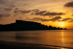 zachód słońca w Golden Bay, Malta